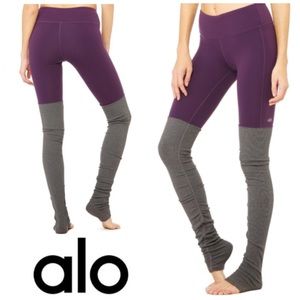 ALO Yoga Ribbed Goddess “Leg-warmer” Leggings